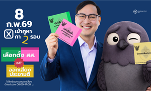 สำนักนวัตกรรมการเรียนรู้ ขอชวนทุกท่านออกไปใช้สิทธิเลือกตั้ง ในวันที่ 8 กุมภาพันธ์ 2569